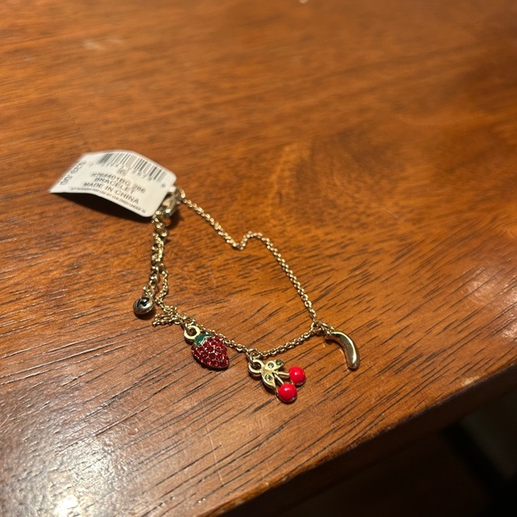 NWT Rachel Roy Gold-Tone Tropical Fruit Charm Bracelet - Picture 5 of 5